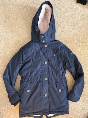 abercrombie kids navy coat